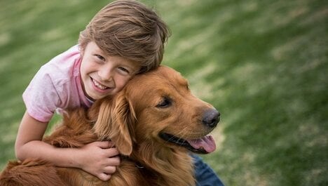 Kid with a Dog
